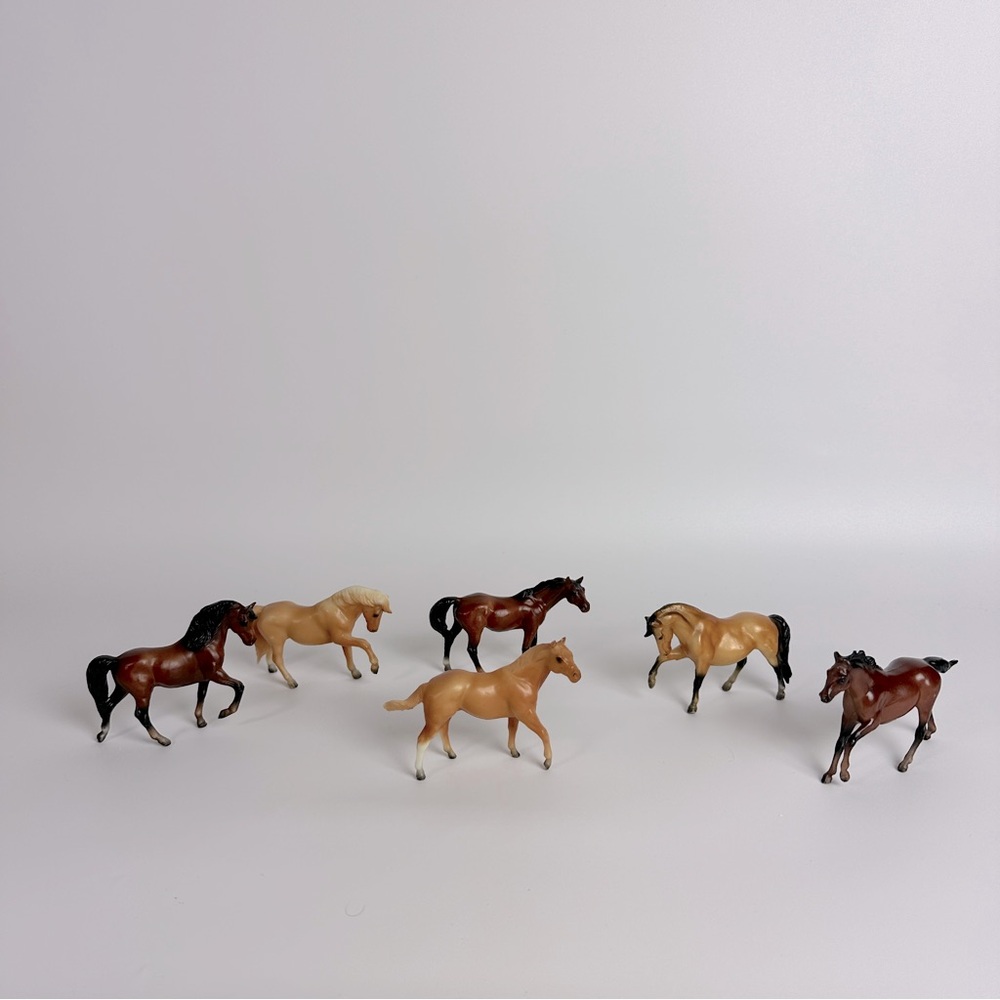 VTG Breyer 1975 76 Small Stablemates Horse Figurines Palamino Bay Buckskin Lot 6